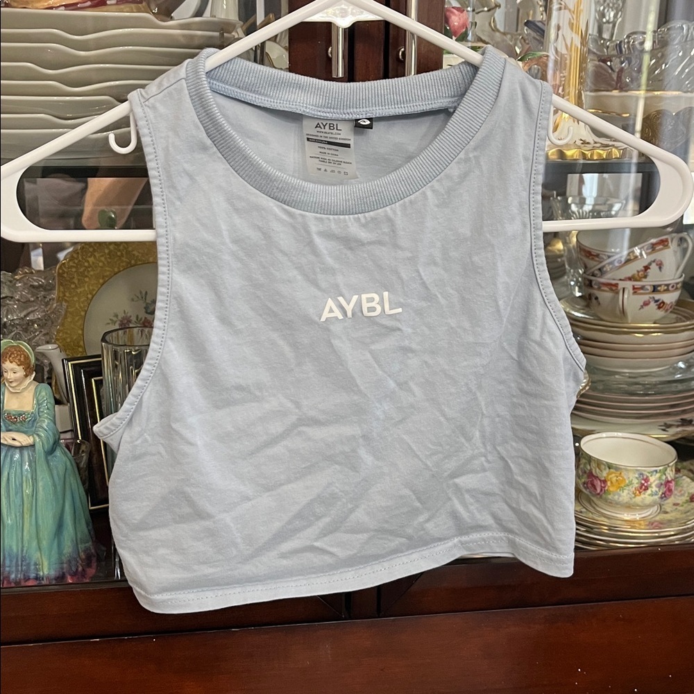AYBL Light Gray Sleeveless Crop Top